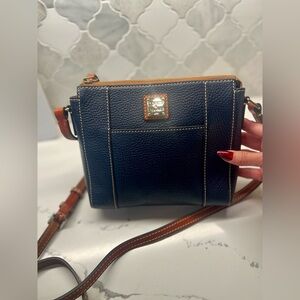 Dooney & Bourke Midnight Blue Pebble Grain Crossbody NWOT w COA
